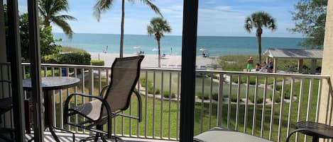 Private balcony with a view of the Gulf