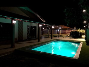 Pool at night