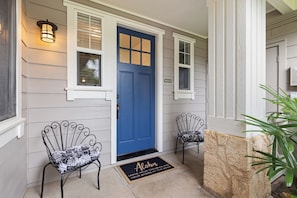 Front entrance and porch