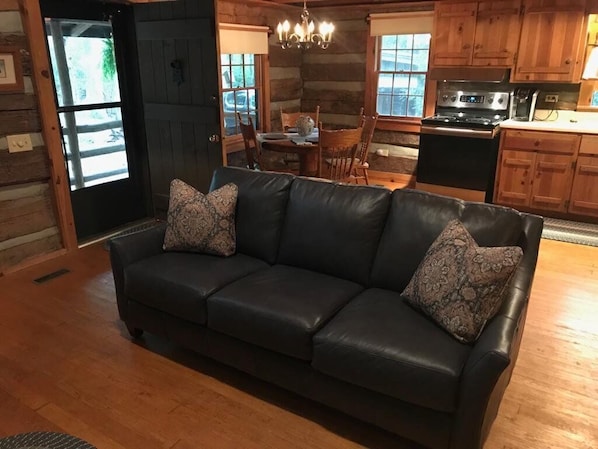 great room and kitchen area