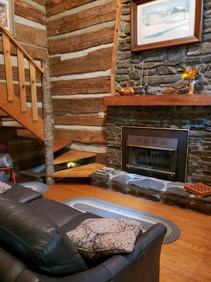 Time to enjoy the fireplace...