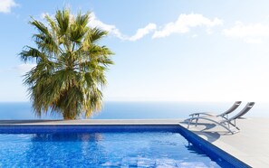 View to the sea from the pool