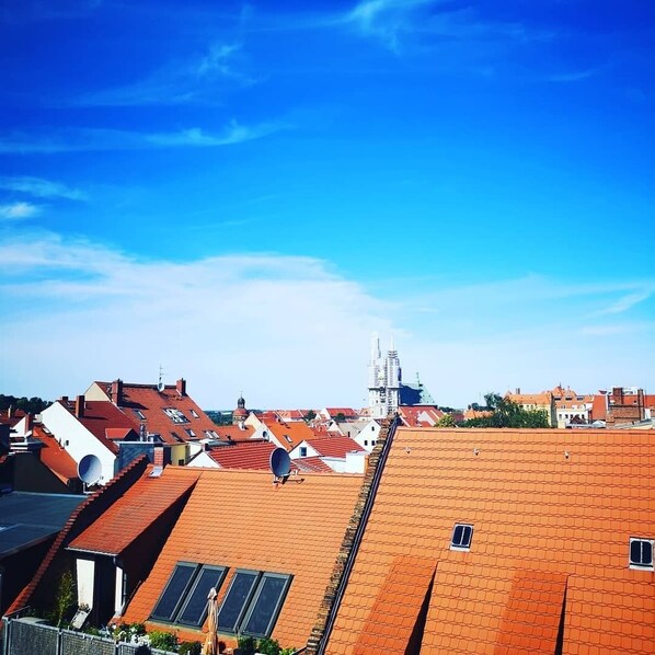 Der Ausblick auf der Dachterrasse 