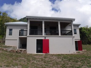 Laundry/utility room below veranda.