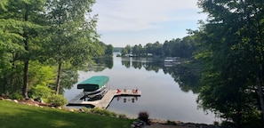 Peaceful water, private dock. Owners boat stays on site