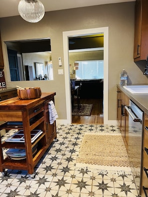 New Kitchen - view to dining room, living room