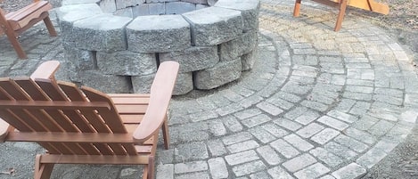 Brand new firepit patio (coming Spring 2022) and new outdoor seating!