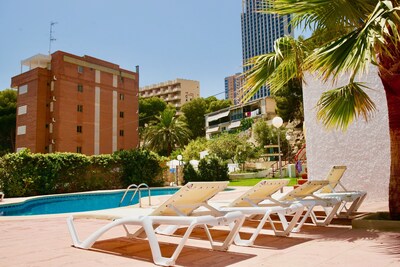 Penthouse with Sea View in Benidorm, 3 min walking from the beach