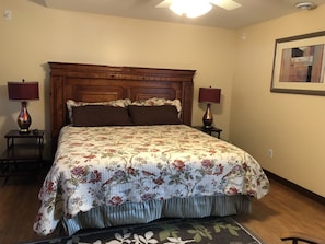 King bed with mattress pad heaters