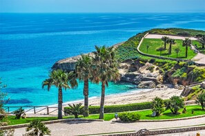 Vue sur la plage ou l’océan