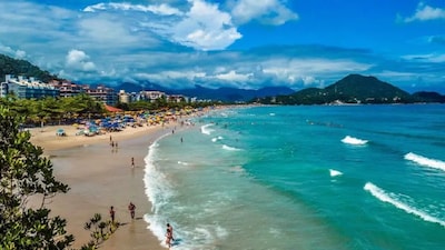 Apto. Praia Grande de Ubatuba - Apenas alguns metros da praia