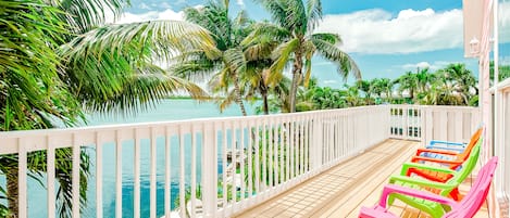 Upstairs patio with ocean and sunset view!!!