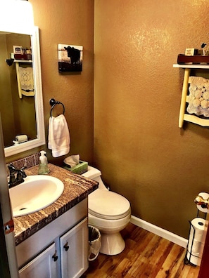 Upstairs half bathroom