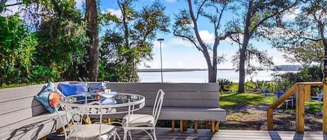 Riverfront Deck for Grilling and Relaxing