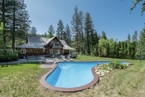 Private Seasonal pool in fenced in area