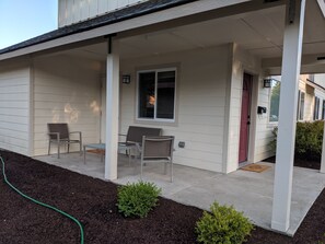 covered veranda outside seating