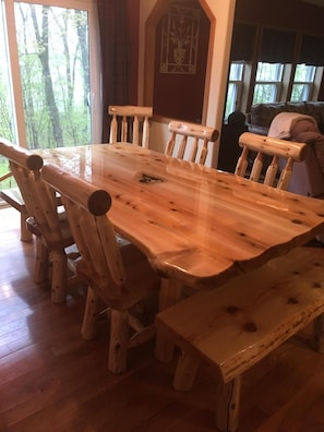 Dining room table.