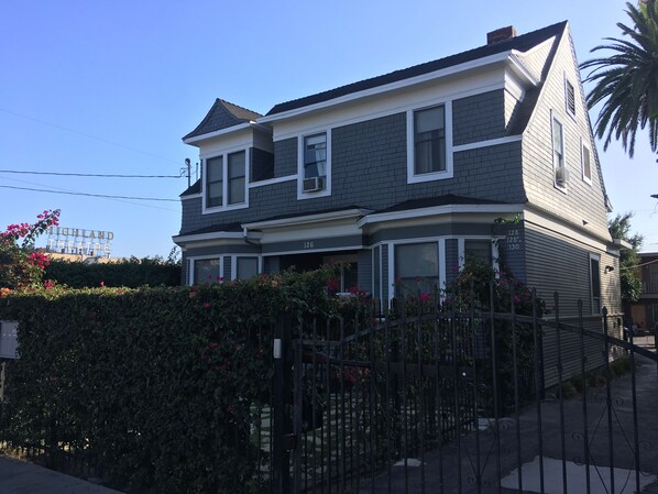 The Apartment is in a triplex behind this house.  