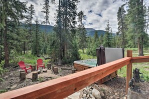 Exterior | Private Hot Tub | Fire Pit