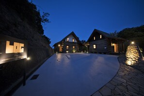Front of property – evening/night