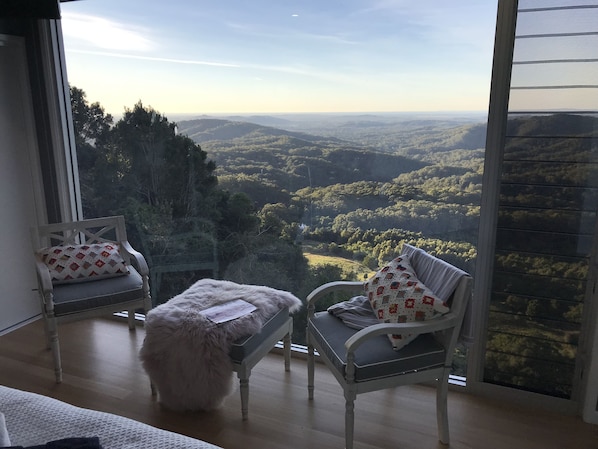 Spectacular views from the master bedroom