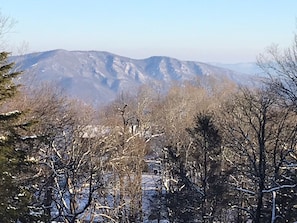 Winter view of Linville Mountain from property!