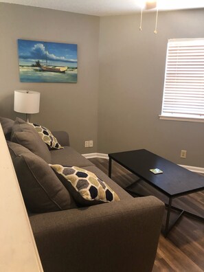 Loft counted as third bedroom. Has pullout sofa bed and 55 inch smart TV   