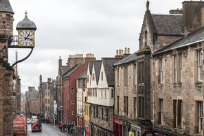 Stunning views of The Royal Mile from  our sitting room window