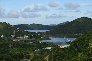 View of Coral Bay and Hurricane Hole from the deck