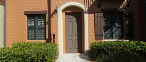 Front Entrance into ground level condo (no stairs)