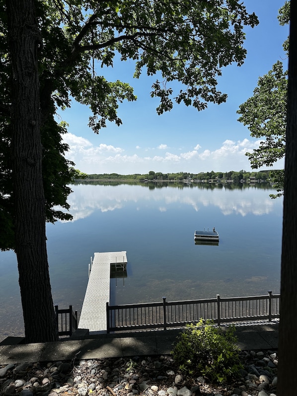 Waterfront view from the screen porch.