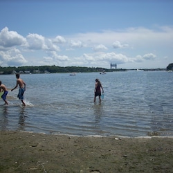 Cape Cod Beach w/ Kids frolicking in Water Off “Bay View’s…” Sandy Beach !!!