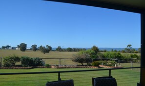 enjoy breakfast on the back deck. or a cold beverage in the afternoon.