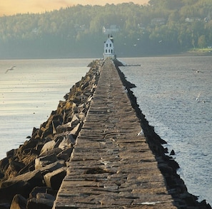The famous Breakwater Lighthouse