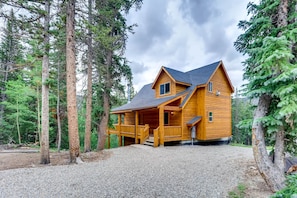 The property is heavily wooded and feels private and secluded.