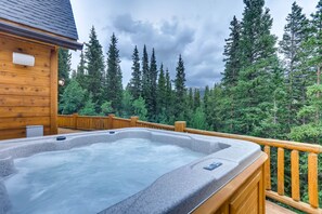 The views from the hot tub are magnificent.