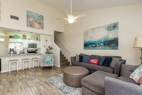 Spacious, open living area designed for seamless flow and social connection
