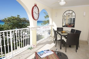 Sapphire Beach 203 - Spectacular Barbados Beach patio view