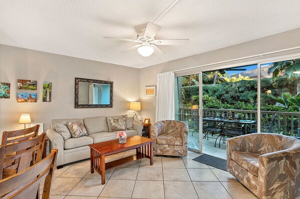 Condo 5 Living Room ~ Kihei Kai Maui Vacation Rental