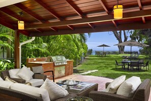 Relax, BBQ, or walk a couple steps to the ocean for a dip