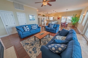 living room kitchen