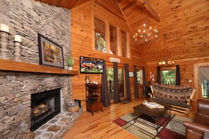 Living Room with Gas Fireplace