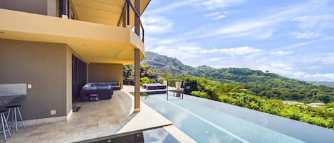 Large pool with incredible ocean view