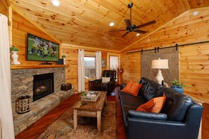 Living Room with Gas Fireplace