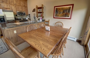 Dining area perfect for a family dinner