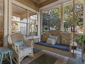 Cozy up on the Porch Swing