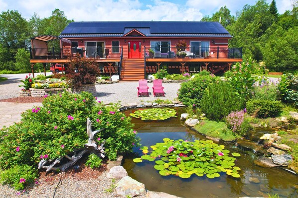 Welcome to Moose Lodge where summer brings an explosion of colors in the yard