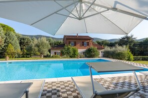 Swimming pool and outdoor view