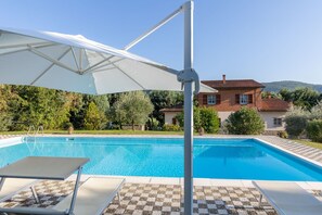 Swimming pool and outdoor view