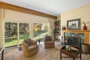 Enjoy quiet evenings around the fireplace